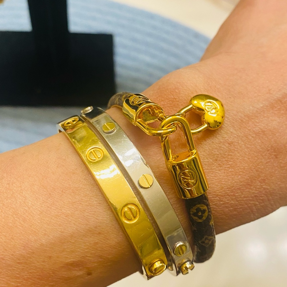 Crazy in lock chain in a heart shape